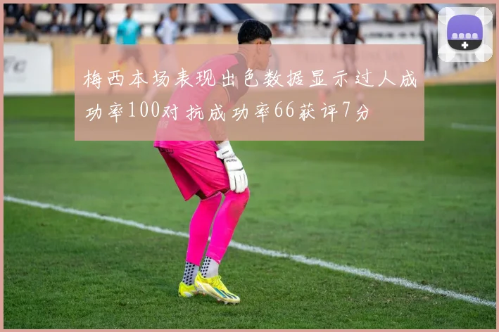 梅西本场表现出色数据显示过人成功率100对抗成功率66获评7分